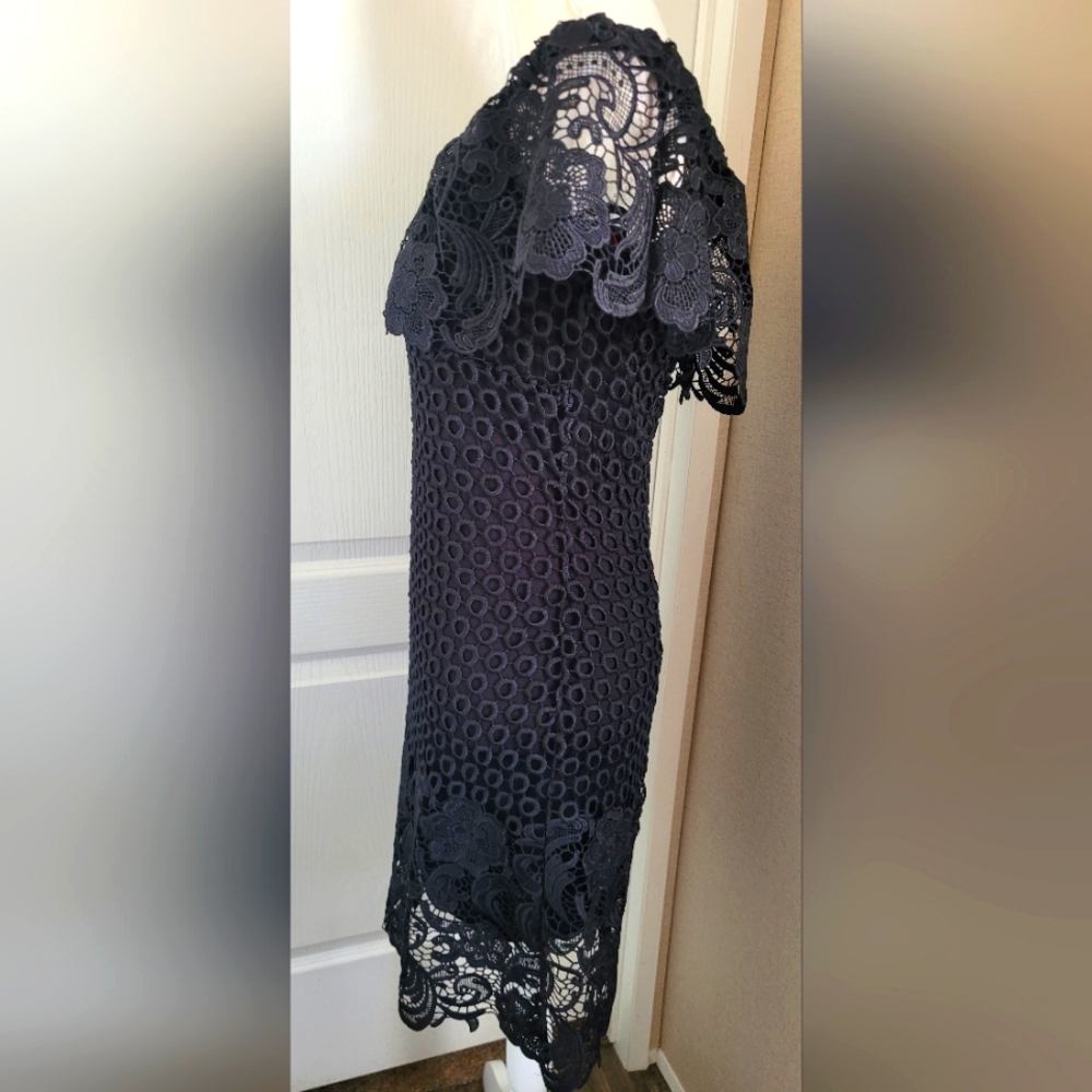 EUC Gianni bini black lace dress Size small - Picture 3 of 4